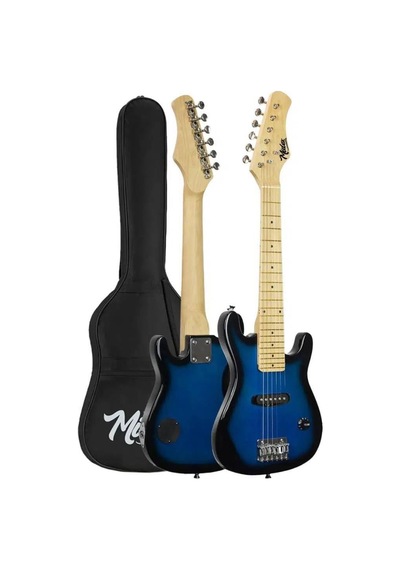 Midex Ceg-30bl 4-6 Yaş Çocuklar İçin Amfili Full 1/4 30 İnç Elektro Gitar Seti Blue Black