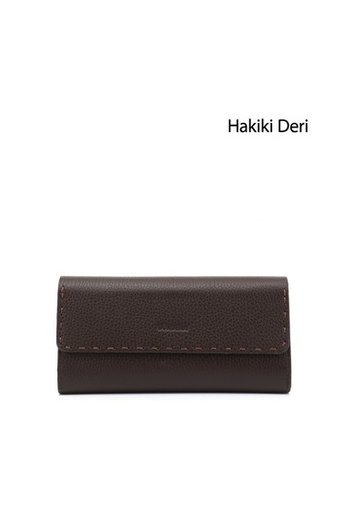 Gönderir Gönderi R Kadın Kahverengi Yatay Hakiki Deri Cüzdan Ddzx77706960