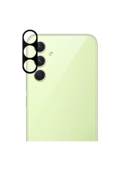 Microsonic Samsung Galaxy Uyumlu A54 Kamera Lens Koruma Camı V2 Siyah