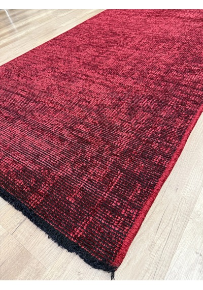 Hoom Rugs Vintage Vtg 115 Bordo Dekoratif Yıkanabilir Kilim Bordo