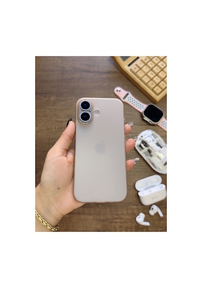 İphone 17 Uyumlu Süper İnce Mat Ultra Thin Silikon Kılıf Şeffaf
