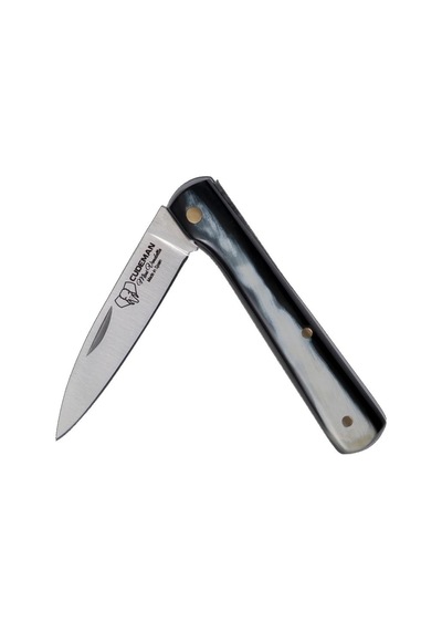 Cudeman 451-af Mini Vendetta Bull Horn Boğa Boynuzu Saplı Deri Kılıflı Kamp Çakı Çok Renkli