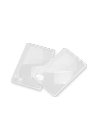İkiz Paket Acil Yangın Starter Büyüteçleri, 6x Spot Lensli 2.5x / Küçük Kredi Kartı Boyutlu Acil Yangın Başla