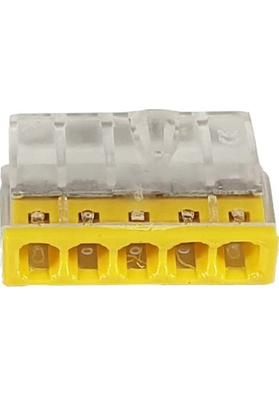 Buat Klemensi 5 Pinli Pratik-Hızlı-Klemens-Kablo Birleştirici 10'lu paket