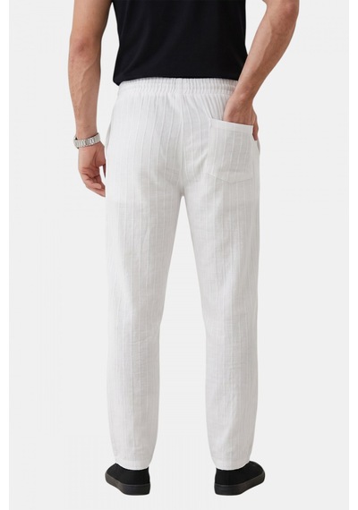 Deep Sea Deepsea Beyaz Çizgi Dokulu Rahat Kesim Yazlık Spor Pantolon Hafif Kumaş Modern Tasarım 2600263 Deep Sea Deepsea Beyaz Çizgi Dokulu Rahat Kesim Yazlık Spor Pantolon Hafif Kumaş Modern Tasarım 2600263