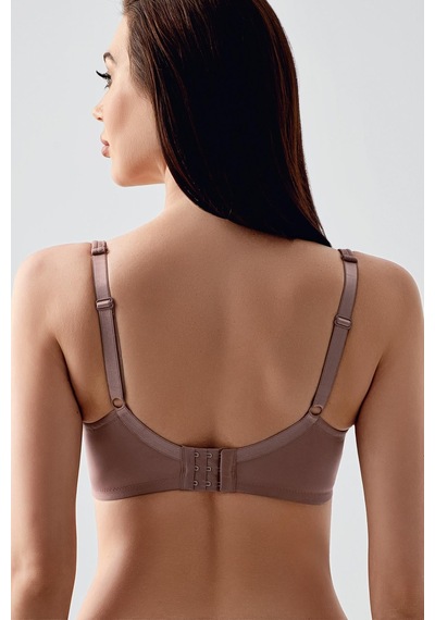 New Bra Kadın D Kap Dantelli Toparlayıcı Sütyen Cappuccino 6000 Cappuccino