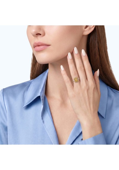 Altınbaş Pırlanta Sitrin Emerald Kesim Yüzük Pnf046ysı-14k