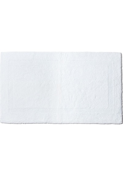 Reversible Banyo Paspası, %100 Mısırlı Pamuk Beyaz