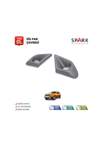 Dacia Duster 2018-2024 Yıl Aralığı Uyumlu Sis Farı Çerçevesi 2 Parça
