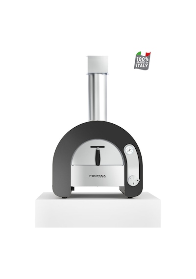 Fontana Forni Maestro 40 Gazlı Pizza Fırını Inox - Siyah