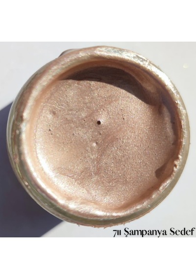 Su Bazlı Sıvı Varaklar 40ml - 711 Şampanya Sedef Ahşap, Taş Tozu, Hobi, Dıy