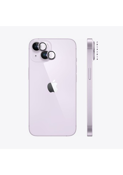 Safeus Safir Temperli Kamera Lens Koruyucu Apple Uyumlu iPhone 14 Plus Ve İle Mor