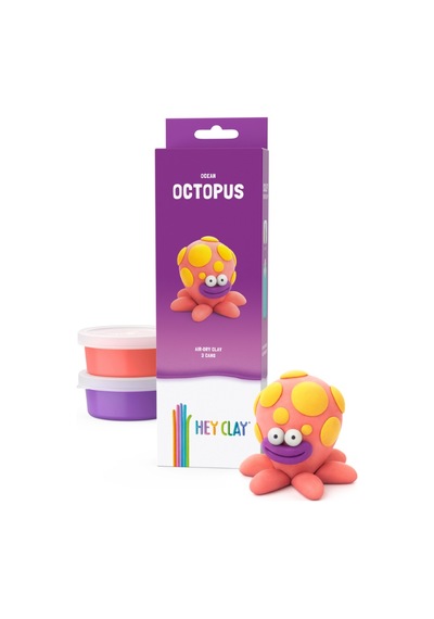 Hey Clay Yaratıcı Kil Seti - Octopus