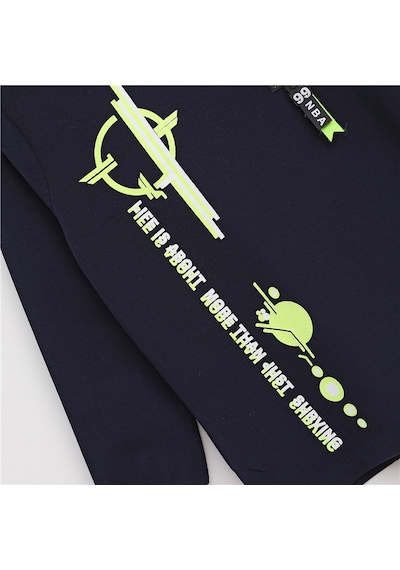 Wanex Erkek Çocuk Kapüşonlu Mevsimlik Sweatshirt - 15767 Parlament