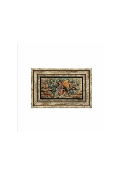 Bizans Şövalyeleri Baskılı Taş Tablo 20x30