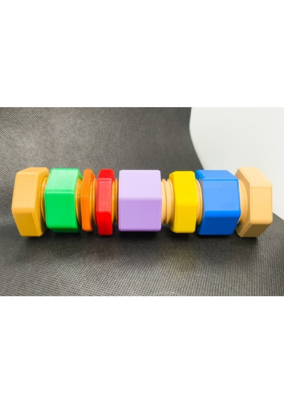 Eğitici -ince Motor Becerileri Somunlu Fidget Cıvatası M36x4