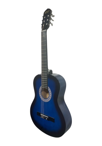 3/4 7-14 Yaş Mavi Klasik Gitar Askı Kapo Gitar Kılıf Pena Penalık Sticker