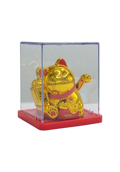 Maneki Neko El Sallayan Mini Şans Kedisi Gold Solar Güneş Enerjili 5x5cm Y7gld07