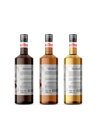 Nish Çikolata + Karamel + Vanilya Aromalı Şurup 3 x 700 ML