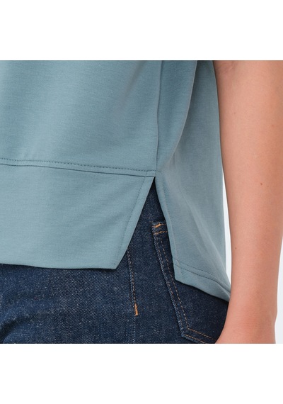 Slazenger VILLAGE Kadın Oversıze Su Yeşili Tişört