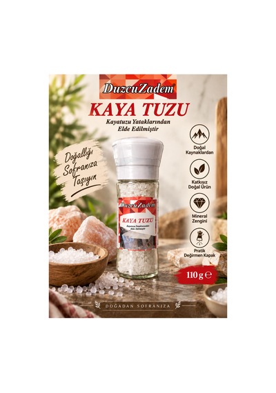 Kaya Tuzu Değirmen Kapaklı 110 Gr