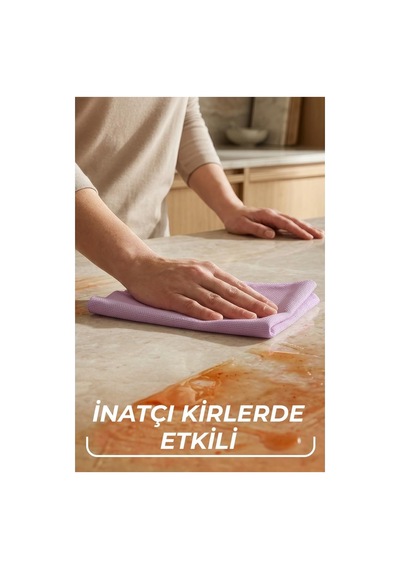 Vileda Actifibre Pro Kitchen Mikrofiber Bez, Pva Kaplama, İz Bırakmayan Tasarım Mavi