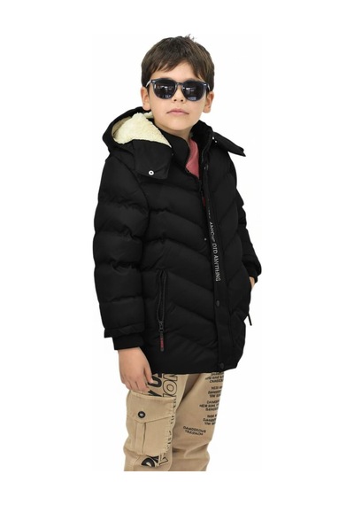 Baglan Erkek Çocuk Kapüşonlu Mont Bs-0411 Siyah