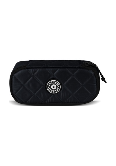 Jacbag Oval Xl Soft-oval Tip Büyük Boy Kapitone Kalem Kutusu Siyah