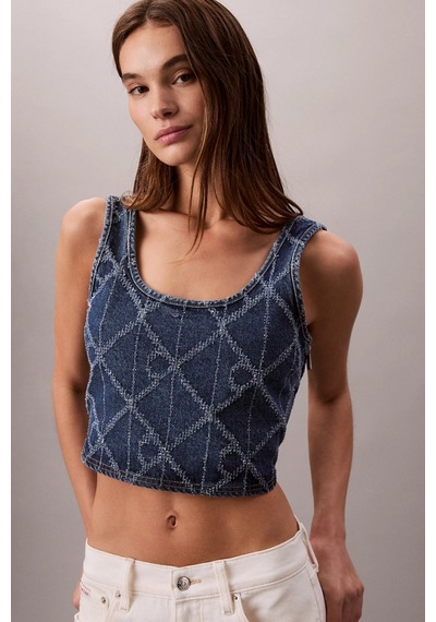 Calvin Klein Tamamı Baskılı Ck Atlantic Kadın Mavi Bluz Lv047d708g-yy2 Mavi