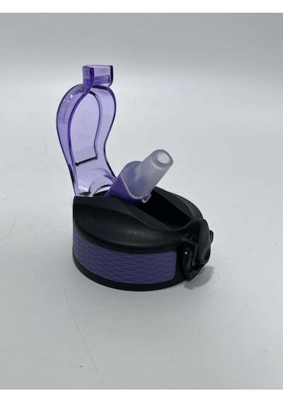 Otomatik Pipetli Su Matarası Yedek Kapağı 65mm Mor Çok Renkli