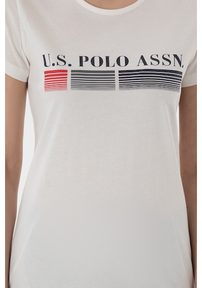 U.s. Polo Assn. Kadın Ekru Pijama Takım 50312919-vr019 Ecru Ekru