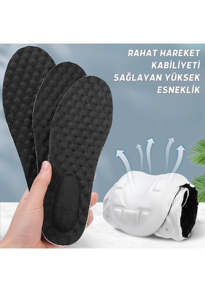 Anatomik, Rahat, Koşucu, Sporcu, Ayakkabı Tabanlığı, Siyah 38-39