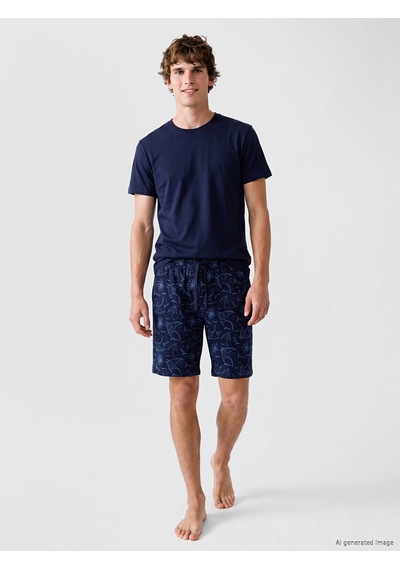 LC Waikiki Lc Waıkıkı Lacivert Slim Fit Modal Kumaş Tişört /02