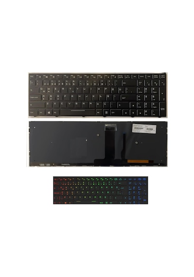 Monster Uyumlu Abra A7 V9.2 Klavye Tuş Takımı Tr Rgb Işıklı