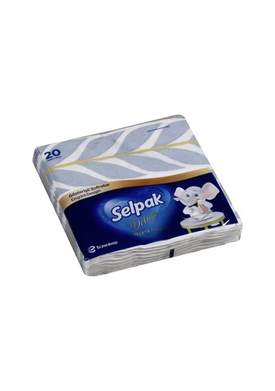Selpak Deluxe Peçete 20'li 30x30 Cm Özel Desenli Sofra Peçetesi 6'li Avantaj Paketi - 6 Adet Tarı
