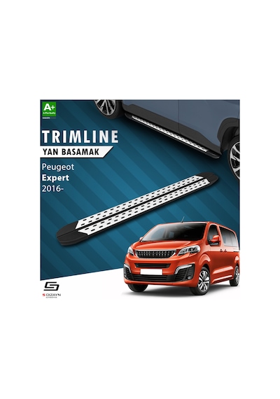 S-dizayn Peugeot Expert 3 Kısa Şase Trimline Gri Yan Basamak 213