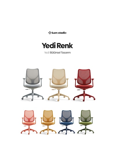 Seul Ergonomik Çalışma Sandalyesi - Kırmızı