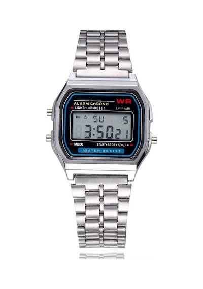 Cevira Metal Kordon Dijital Klasik Unisex Vintage Retro Saat Turkuaz