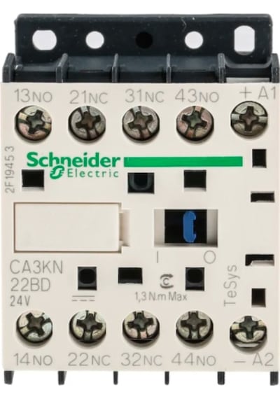 Schneider Ca3kn22bd Yardımcı Kontaktör 2na+2nk 24v Dc Stan.bobin