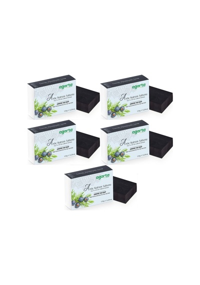 Agarta El Yapımı Doğal Sabun 150gr Ardıç Katranı 5 Li Set