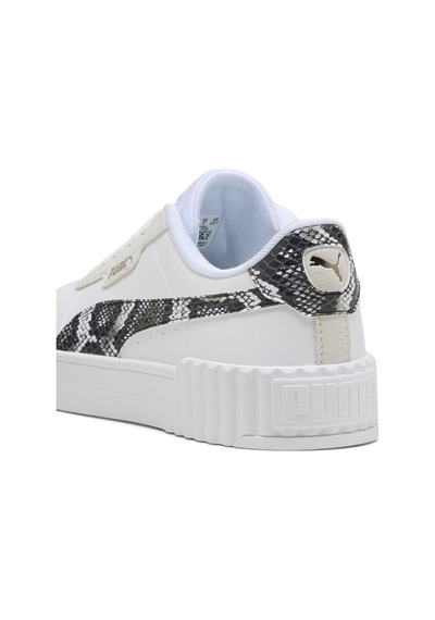 Puma Carina 3.0 Snake Chic Kadın Ekru Sneaker Ekru