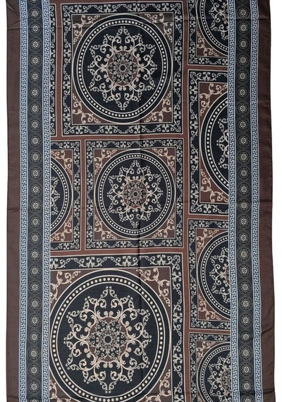 Mim Eşarp Ecenur Soft Pamuk Retro Şal Acı Kahve