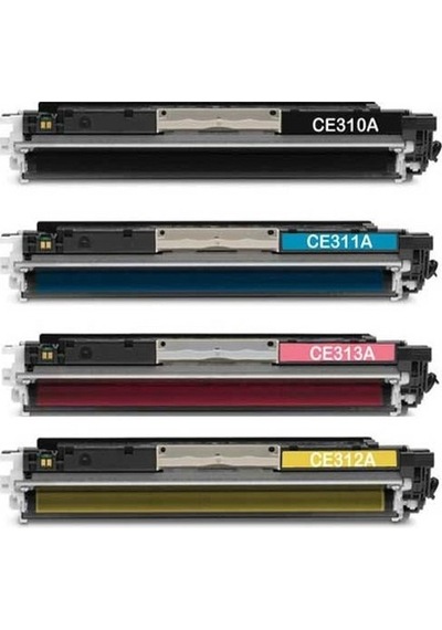 Photo Print Hp Ce310A-311-312-313 Uyumlu Toner Seti Cp1025-