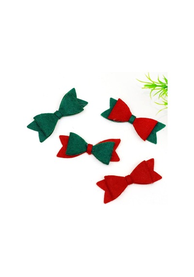 Keçe Motif, Fiyonk Yeşil 4 Adet Sku: Smg8690010218469 Abanoz