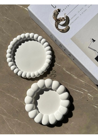 Bernami Mumluk Şamdanpinterest Baloncuklu 2 Li Dekoratif Tabak Diğer