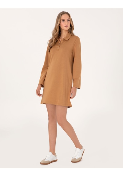 Pierre Cardin Kadın Camel Elbise Örme 50308163-vr015 Camel