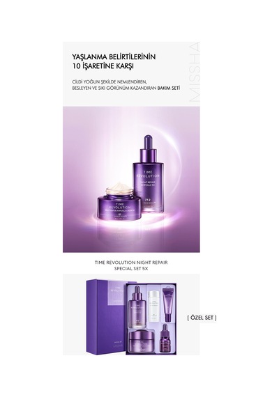 Missha Time Revolution Night Repair Special Set 5'li