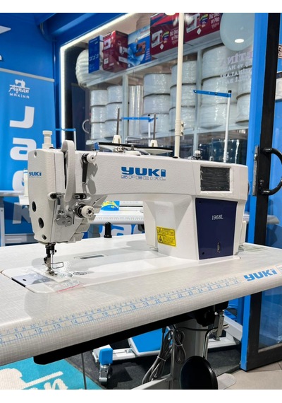 Yuki Yk-dm-1968 Full Otomatik Düz Dikiş Makinası 3'lü Step Motor Sistemi Uzun Gövde, Geniş Çalışma Alanı