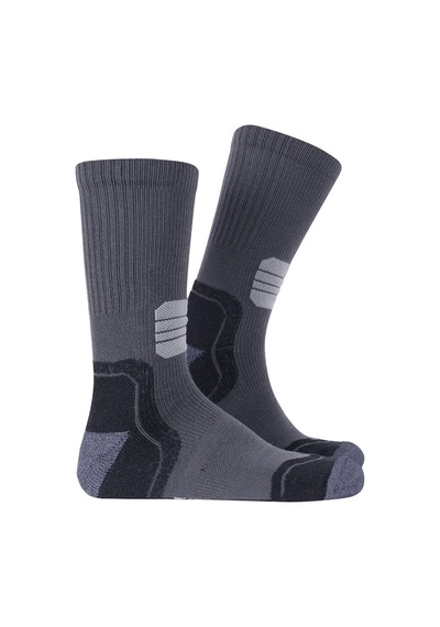 Thermoform Running Çorap Unisex 3'lü Paket Antrasit Renkli