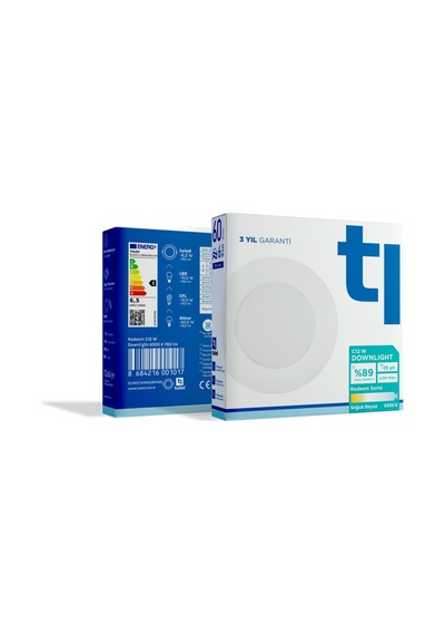Redeem C12W Downlight, Titreşimsiz, Göz Konforu, 763 Lümen, Soğuk Beyaz, 6500 Kelvin Beyaz